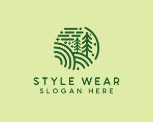 Nature Pine Forest  logo design