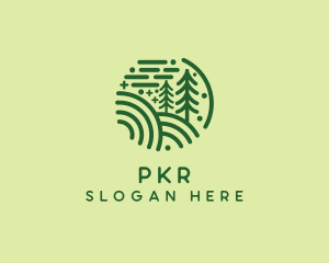 Nature Pine Forest  logo design