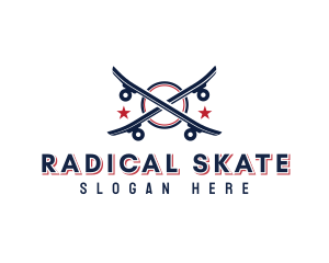 Skateboard - Skateboard Sport Letter X logo design