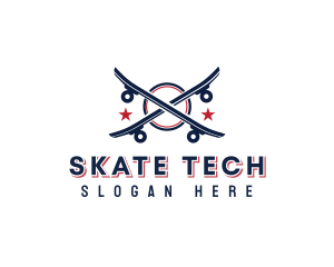 Kickflip - Skateboard Sport Letter X logo design