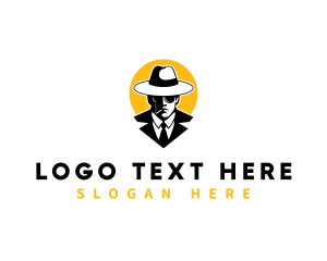 Mobster - Mysterious Man Detective logo design