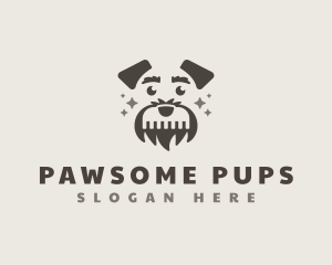 Dog Comb Grooming logo design