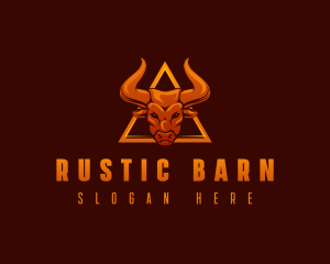 Ranch Horn Bull logo design