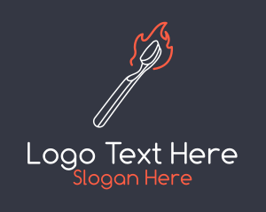 Oral Surgery - Toothbrush Matchstick Fire logo design