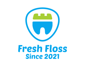 Floss - Dental Crown Tooth logo design