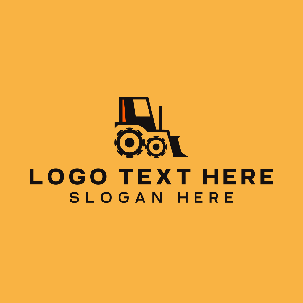 Gear Tractor Bulldozer Logo | BrandCrowd Logo Maker