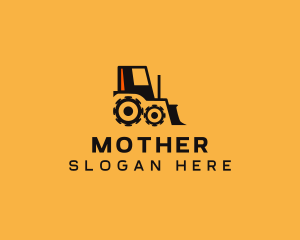 Developer - Gear Tractor Bulldozer logo design