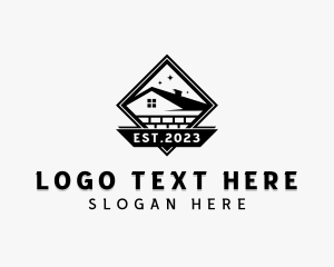 Broker - Home Builder Roofing logo design