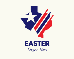 American Voting Map logo design