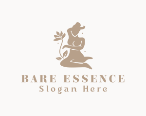 Woman Flower Spa  logo design