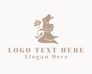 Massage - Woman Flower Spa logo design