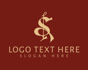 Premium Calligraphy Letter S Logo
