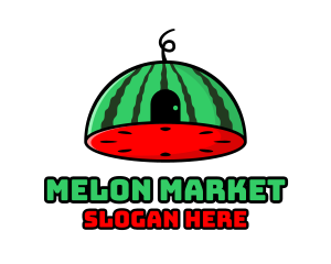 Melon - Dome Watermelon Door logo design