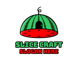 Sliced - Dome Watermelon Door logo design