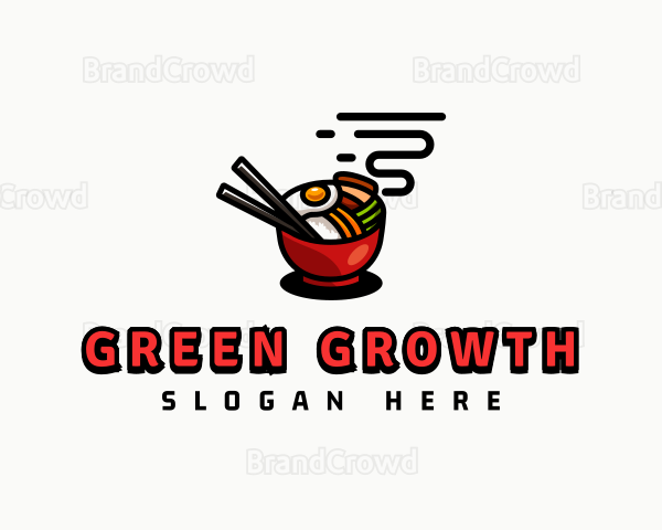 Asian Bibimbap Bowl Logo