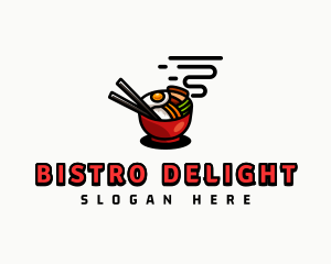 Asian Bibimbap Bowl logo design