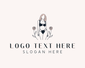 Rose - Woman Bikini Boutique logo design