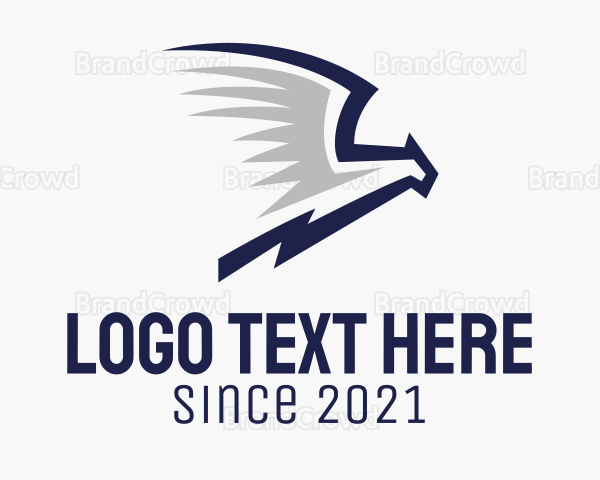 Minimalist Wild Eagle Logo