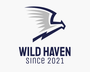 Minimalist Wild Eagle  logo design