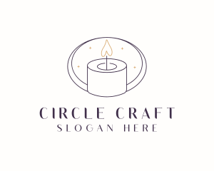 Candlelight Decor Candle logo design