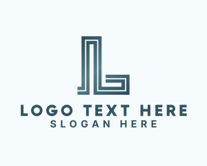 Branding - Generic Maze Studio Letter L logo design