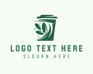 Recycling Bin - Eco Trash Can logo design