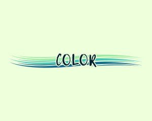 Colorful Brush Texture logo design
