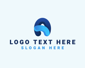 Creative Advertising Tech Letter A logo design