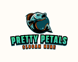 Angry Ocean Fish logo design