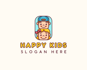 Kids Children Daycare logo design