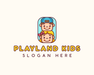 Kids Children Daycare logo design