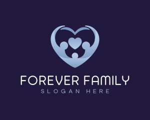 Adoption - Heart Family Parenting logo design