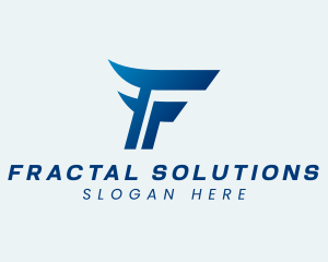 Fast Logistics Racing Letter F logo design