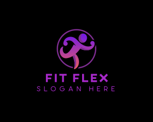 Fitness Running Gym logo design