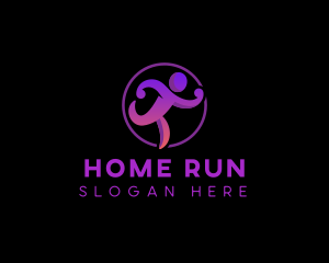 Fitness Running Gym logo design