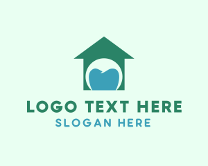 Dental Office - Tooth House Dentist logo design