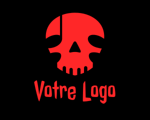 Villain - Death Note Skull logo design