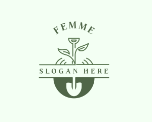 Natural Shovel Planting Logo