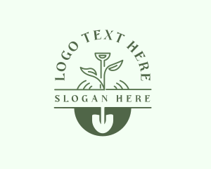 Natural Shovel Planting Logo