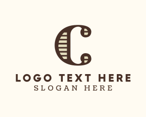 Antique Style Letter C logo design