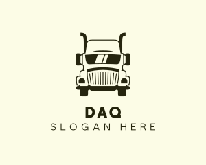 Trailer Truck Shipping Cargo  Logo