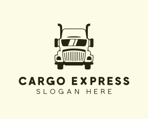 Trailer Truck Shipping Cargo  logo design