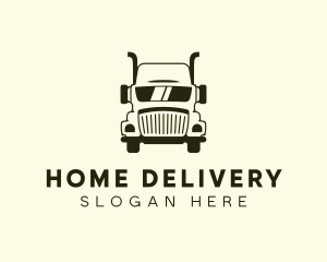 Trailer Truck Shipping Cargo  logo design