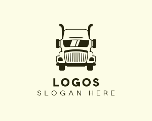 Mechanic - Trailer Truck Shipping Cargo logo design