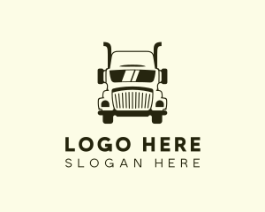 Mechanic - Trailer Truck Shipping Cargo logo design