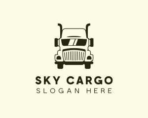 Trailer Truck Shipping Cargo  logo design