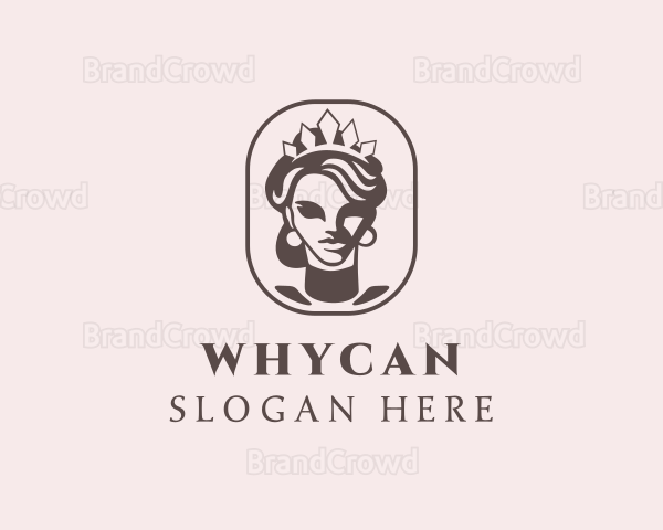 Queen Woman Crown Logo