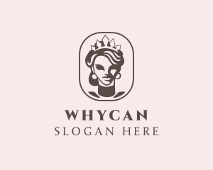 Queen Woman Crown  Logo