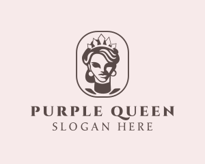 Queen Woman Crown  logo design