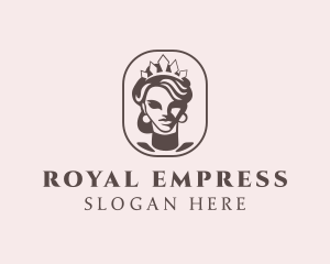 Queen Woman Crown  logo design